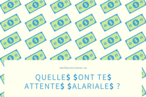 Récolte plus à Quelles sont tes attentes salariales