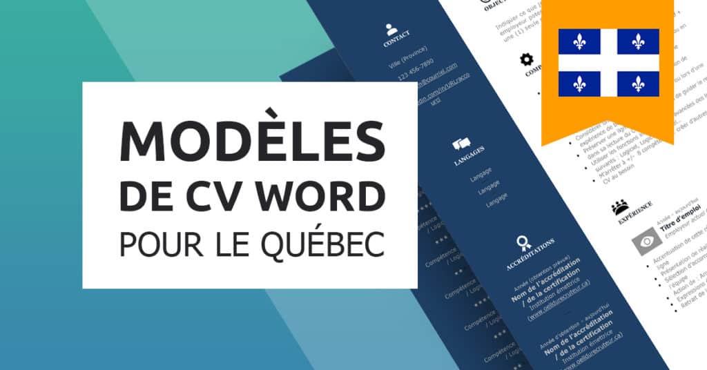 Modèle de CV québécois