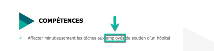 Utilise « employés » au lieu de « personnel » dans un CV.
