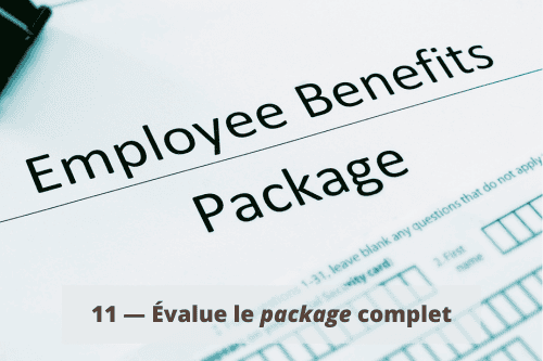 11 - Évalue le package complet