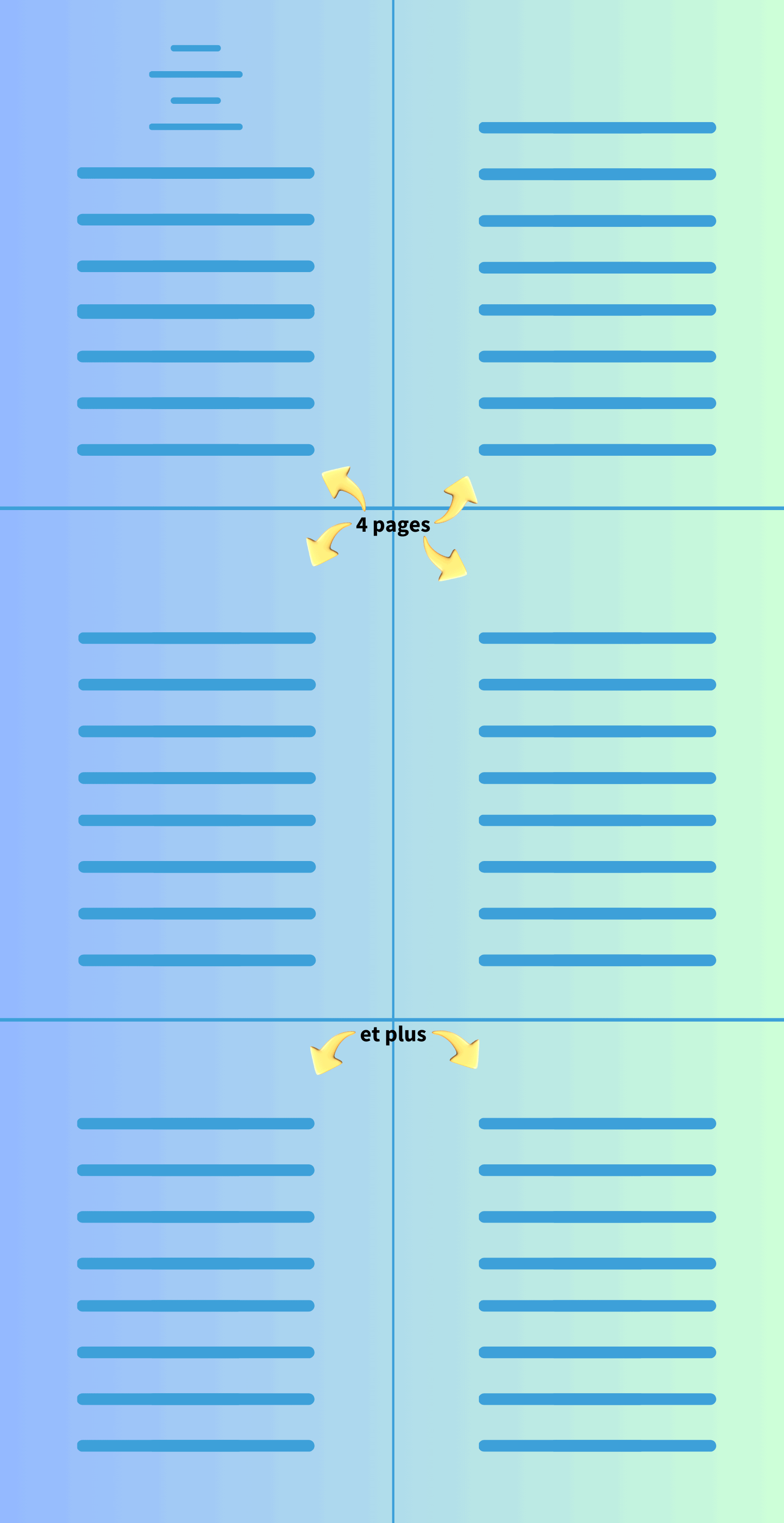 Le CV par projet est souvent très volumineux.