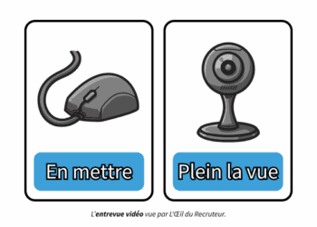 En mettre plein la vue lors de ton entrevue vidéo. Par L'Œil du Recruteur.